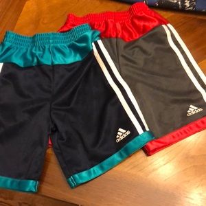 2 pair adidas shorts